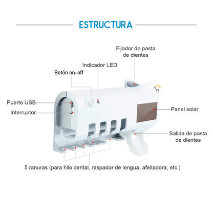 ESTERILIZADOR UV DE CEPILLO – PROTEGE TU SALUD