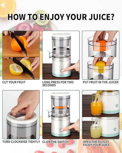 EXPRIMIDOR DE JUGO RECARGABLE