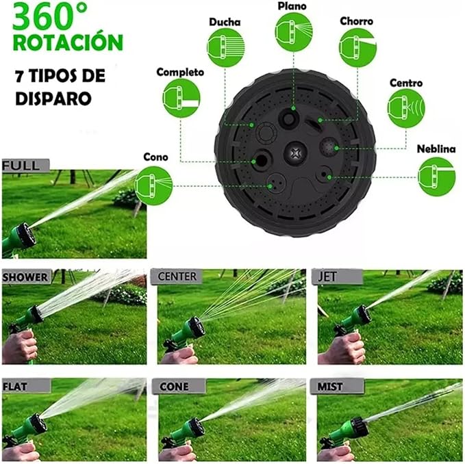 MANGUERA RETRACTIL MAGIC HOSE 22.5 M/ 75FT- FLEXIBLE Y DURADERA